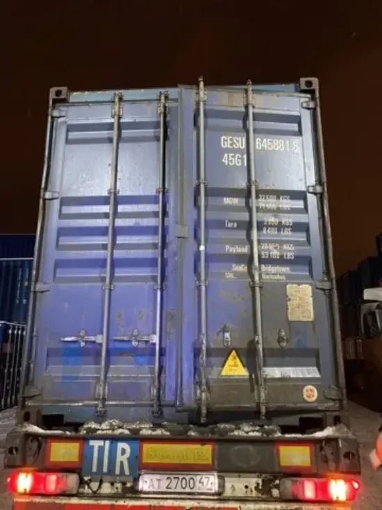 Контейнер 40 футов HC (высокий), артикул QWBIOWEZGT