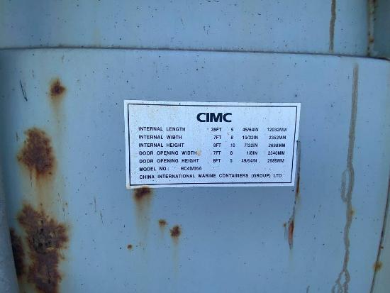 Контейнер грузовой, БУ, 40 футов НC (Высота 2,9 м.), артикул CBHU8747294